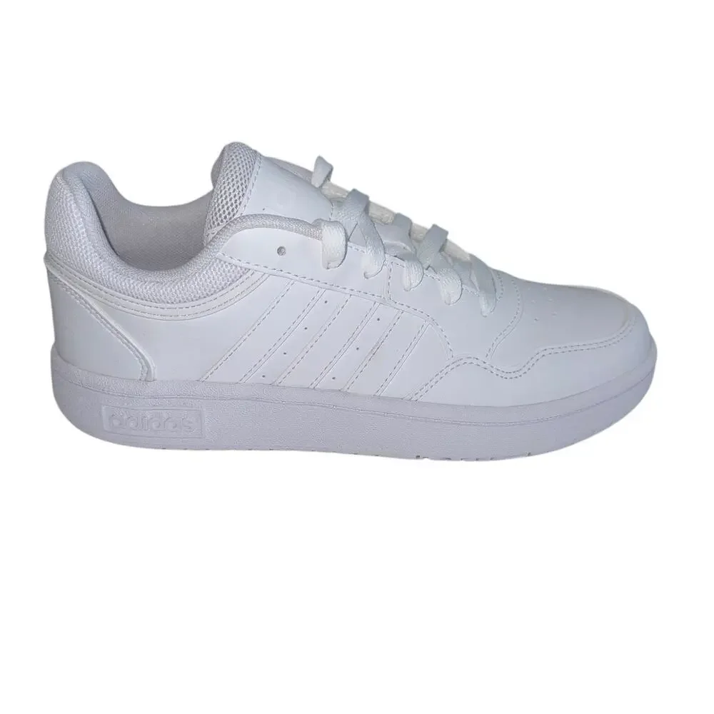 Adidas Hoops 3.0 Youth Boys White Basketball Sneaker Lace Up SZ/7